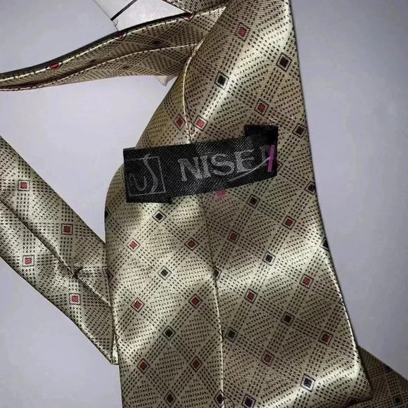 MEN'S TIE BRAND NISEN ORIGINAL, CONDITION NEW office and formal wear - Picture 5 of 6